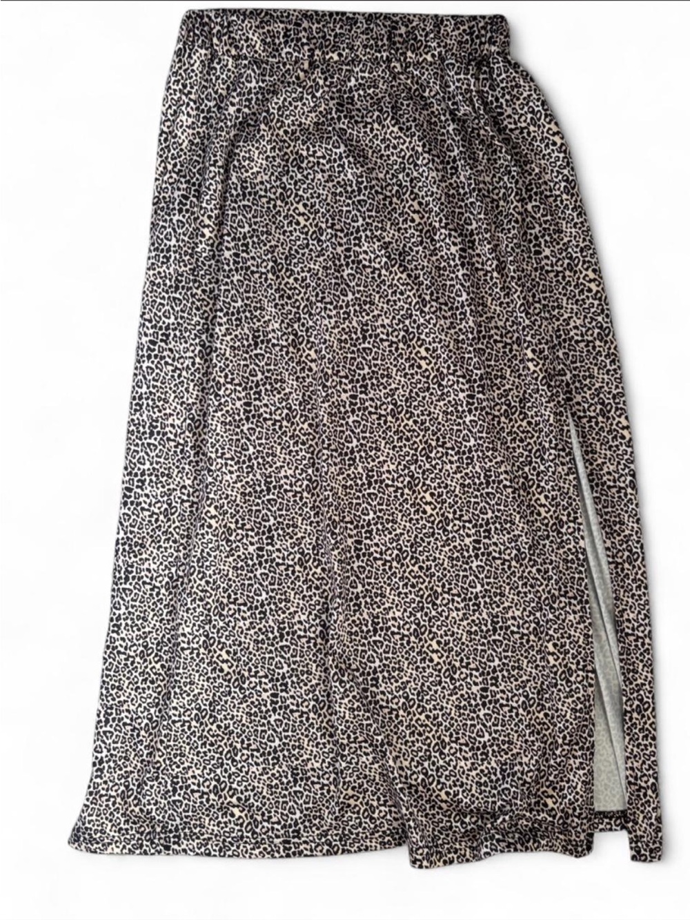 Leopard print midi skirt XS